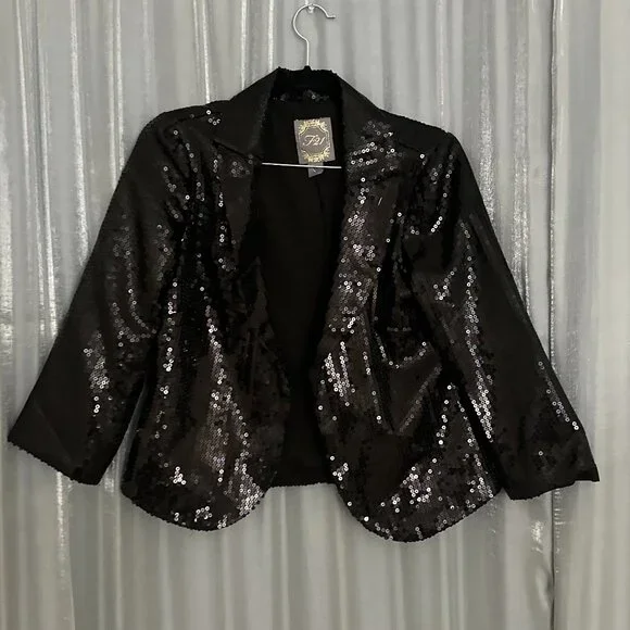 cropped sequin blazer sold as it is - Picture 1 of 1